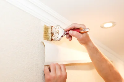 Pose de papier peint à Séby — revêtements muraux et toiles de verre